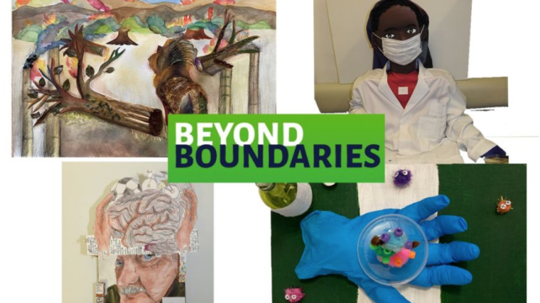 The winning entries for the 2023 Beyond Boundaries art competition.