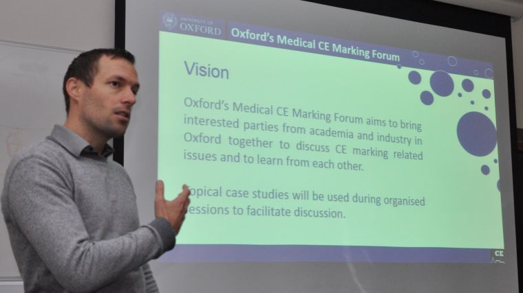 Oxford Medical CE marking Forum aims to to serve as a knowledge exchange portal for interested academic and industry partners within Oxford.